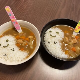 ⭐子ども達とハロウィン⭐お化けカレー